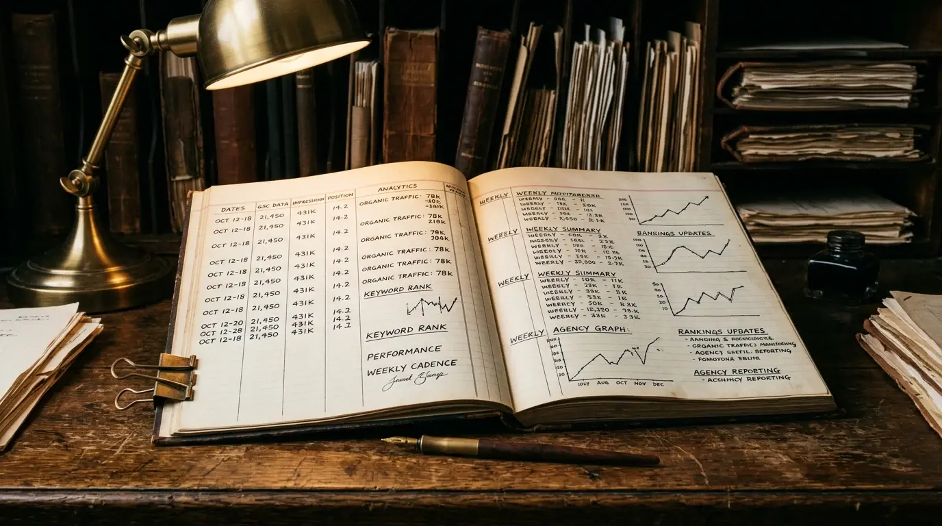 SEO monitoring dashboard: the cadence and tools that actually work